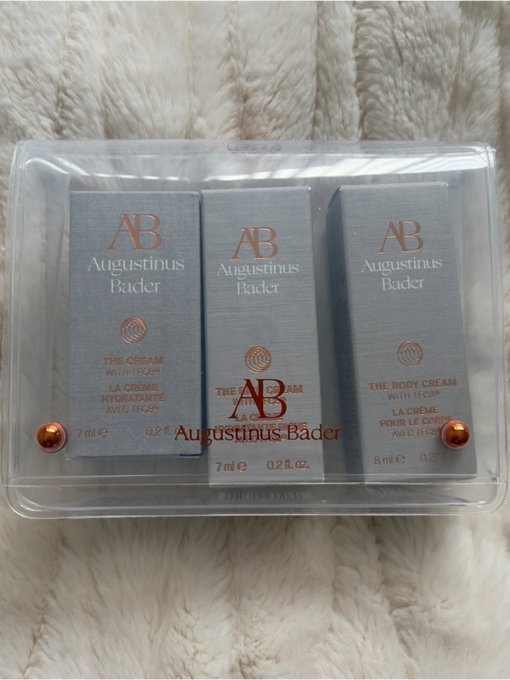 AUGUSTINUS BADER   Gift /Travel Set ~ The Cream, The Rich Cream, The Body Cream